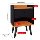 Mesa Cabeceira 1 Gaveta Organizadora Nicho Aberto Decorativo