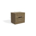 Mesa Cabeceira 2 Gavetas  Nogueira