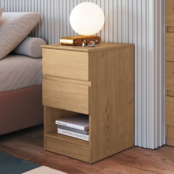 Mesa Cabeceira 2 Gavetas Aurora 65,5cm X 42,5cm X 38,8cm Ange