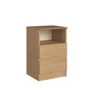 Mesa Cabeceira 2 Gavetas Aurora 65,5cm X 42,5cm X 38,8cm Ange