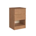 Mesa Cabeceira 2 Gavetas Aurora 65,5cm X 42,5cm X 38,8cm Cedro