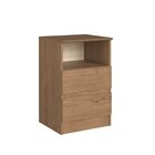 Mesa Cabeceira 2 Gavetas Aurora 65,5cm X 42,5cm X 38,8cm Maca