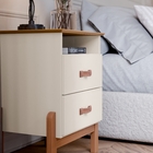 Mesa Cabeceira Cama Box Quarto Mini Cômoda Gaveteiro com Puxa