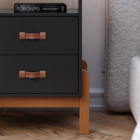 Mesa Cabeceira Cama Box Quarto Mini Cômoda Gaveteiro com Puxa