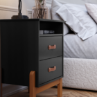 Mesa Cabeceira Cama Box Quarto Mini Cômoda Gaveteiro com Puxa