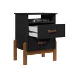 Mesa Cabeceira Cama Box Quarto Mini Cômoda Gaveteiro com Puxa