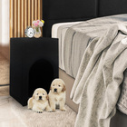 Mesa Cabeceira Com Cama Pet Material Sintético Preto - Star C