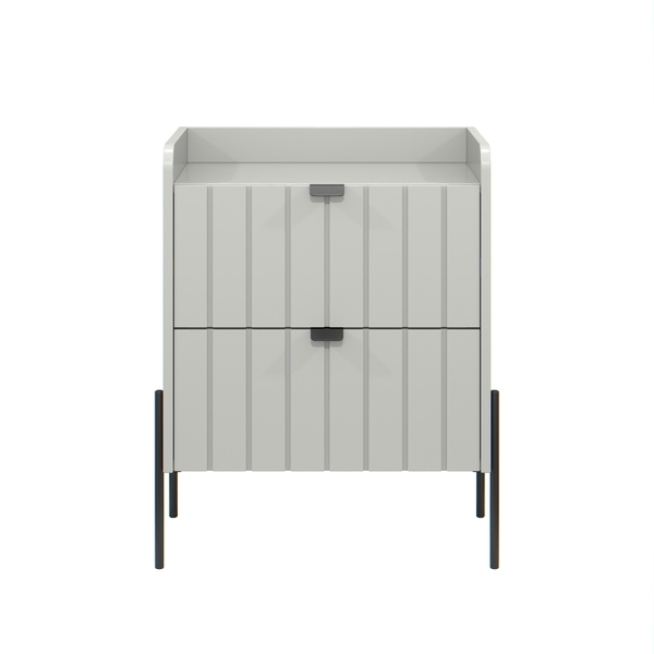 Mesa Cabeceira Com Gaveta Off White Para Quarto Moriah 45cm O