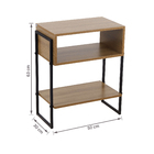 Mesa Cabeceira Industrial 50X30X63 Mel