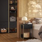 Mesa Cabeceira Industrial Preto - Olivar Móveis