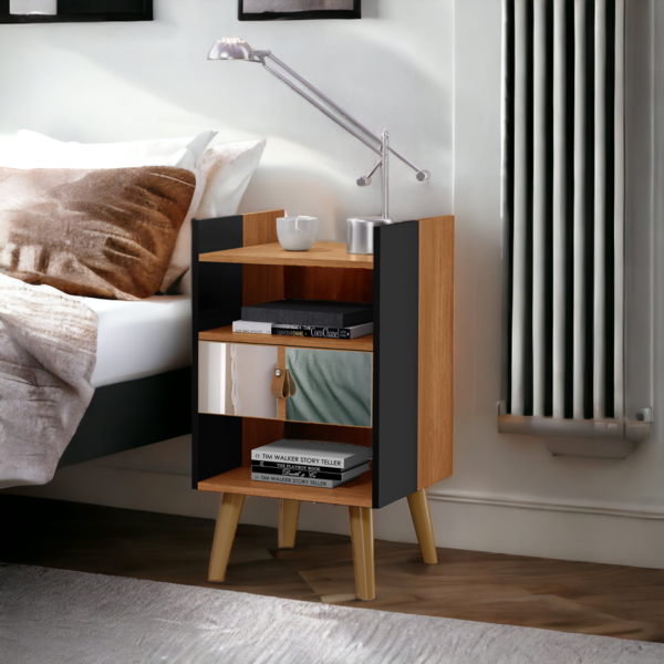 Mesa Cabeceira Lateral 1 Gaveta Com Espelho Horse Freitas