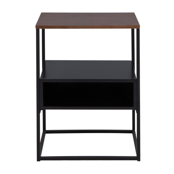 Mesa Cabeceira Lucy Moderna Quarto Sala Apoio Cama - Preto