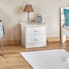 Mesa Cabeceira Madeira 2 Gavetas Rondo - Mel Branco