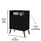 Mesa Cabeceira Onix Mizza Decor