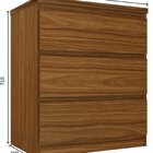 Mesa Cabeceira Para Quarto 71x60,5x40cm Urban Nogueira