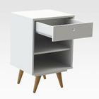 Mesa Cabeceira Retrô 60 Branco