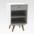 Mesa Cabeceira Retrô 60 Branco