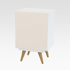 Mesa Cabeceira Retrô 60 Branco