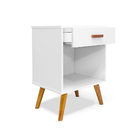 Mesa Cabeceira Retro Lara Branca