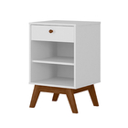 Mesa Cabeceira Retrô Versalhes Branco