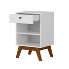 Mesa Cabeceira Retrô Versalhes Branco