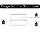 Mesa Cabeceira Sigma Cinza Perola/noce