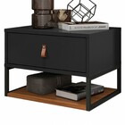 Mesa Cabeceira Sigma Preto/cedro