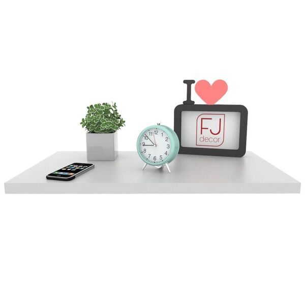 Mesa Cabeceira Suspensa 40 Cm Mdf Branco