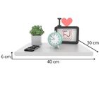 Mesa Cabeceira Suspensa 40 Cm Mdf Branco