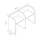 Mesa Call Center 2 Lugares New City Calvi E Preta