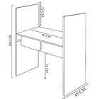 Mesa Call Center Branco Em Mdf