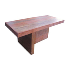 Mesa Campbell Em Madeira De Demolição - Cód 1385 Acabamento:c