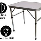 Mesa Camping Dobrável Vira Maleta 61x127 Cm