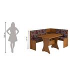 Mesa Canto Alemão Fit Com 2 Cadeiras Napoli Imbuia Mascavo