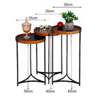 Mesa Canto Apoio Lateral Pequena Madeirado Conjunto Rustico A