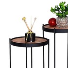 Mesa Canto Lateral Ambiente Sala Estar Casa Conjunto Apoio Mo