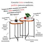 Mesa Canto Lateral Conjunto Apoio Moderna Pequena Redonda Dec