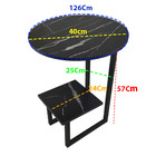 Mesa Canto Redonda Multifuncional Quarto Sala Saleta Minimali