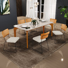 Mesa Capri 160cm Off White Com 6 Cadeiras Allana B05 Couríssi