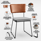 Mesa Capri 160cm Off White Com 6 Cadeiras Allana B05 Couríssi