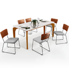 Mesa Capri 160cm Off White Com 6 Cadeiras Allana B05 Couríssi