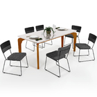 Mesa Capri 160cm Off White Com 6 Cadeiras Allana B05 Facto Pr