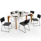 Mesa Capri 160cm Off White E 6 Cadeiras Allana B05 Couríssimo