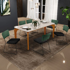 Mesa Capri 160cm Off White E 6 Cadeiras Allana B05 Facto Verd