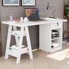 Mesa Cavalete Bali Branco Carmolar