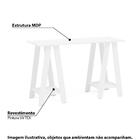 Mesa Cavalete Delta - Branco