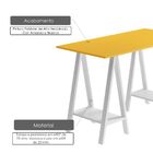 Mesa Cavalete Para Escritório Tutti Colors Com Pintura De Alt