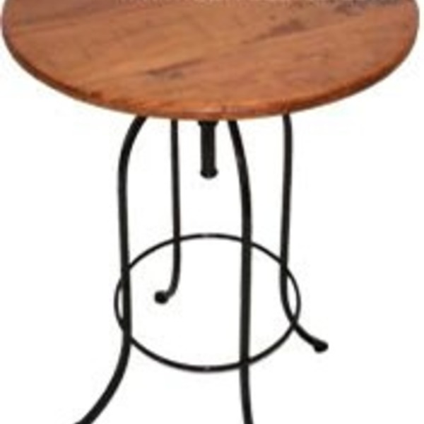 Mesa Celso Em Madeira E Ferro - Cód 424