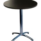 Mesa Central Itabuna 4 Pes - Madeira Redondo Preto - 60cm