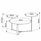 Mesa Centro 03 Tampos Chanfrada Pe Pr Artesano